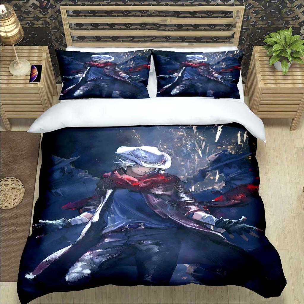 Comforter Fashion D-Devil May Cry Game Print Bedding Sets Exquisite Bed Supplies Set Bed Comforter Set Bedding Set Luxury Gift