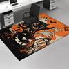 1pc Halloween Black Cat Pumpkin Witch Office Carpet Non Slip Rug Anime Cartoon Design Holiday Gift for Home Decor Living Room Bedroom