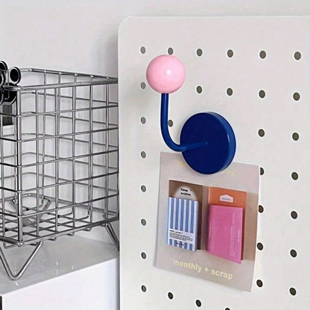 1 Pezzo Gancio Magnetico Creativo Colorato Senza Foratura Gancio Magnetico Cucina Bagno Porta Frigorifero Forte Decorazione Senza Tracce