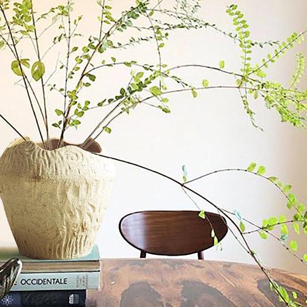 Retro Wabi-Sabi Stil Blumenvase für Wohnzimmerdekoration