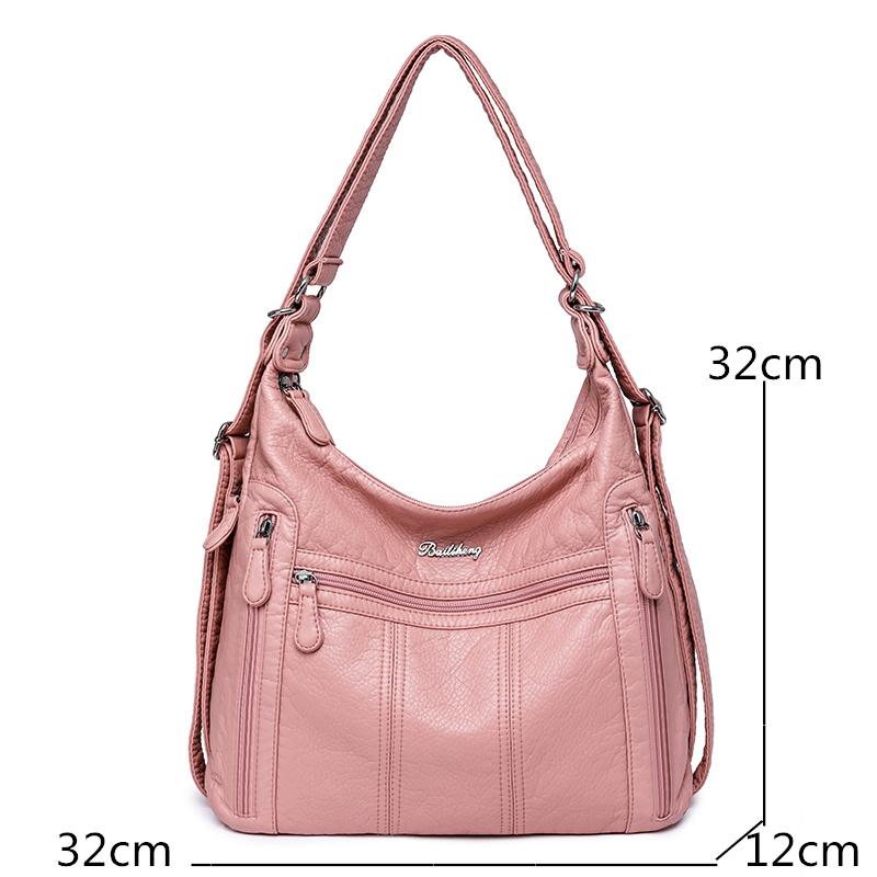 High Quality Large Capacity 3 In 1 Women Backpack Luxury Soft Leather Shoulder Crossbody Bag For Women Fashion Ladies Handbag Sac