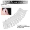100 Pcs Disposable Ear Covers, Elastic Clear Ear Protectors Waterproof Ear Covers for Hair