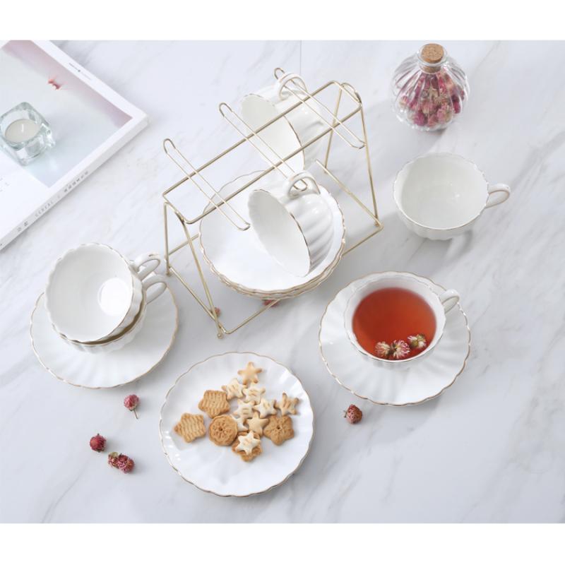 European Style Coffee Cup Set Household Flower Tea Cup