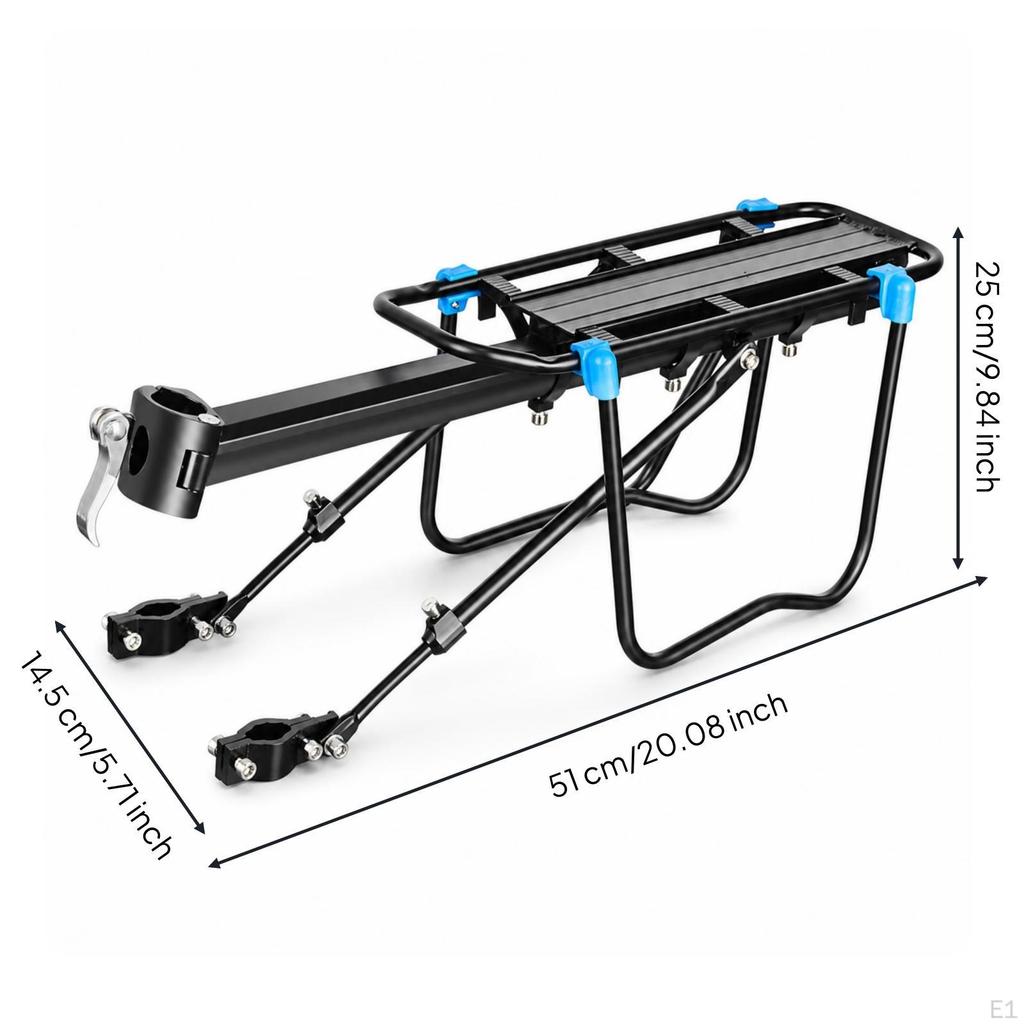 Bike Cargo Rack Quick-Release Cycling Gear Flat Platform