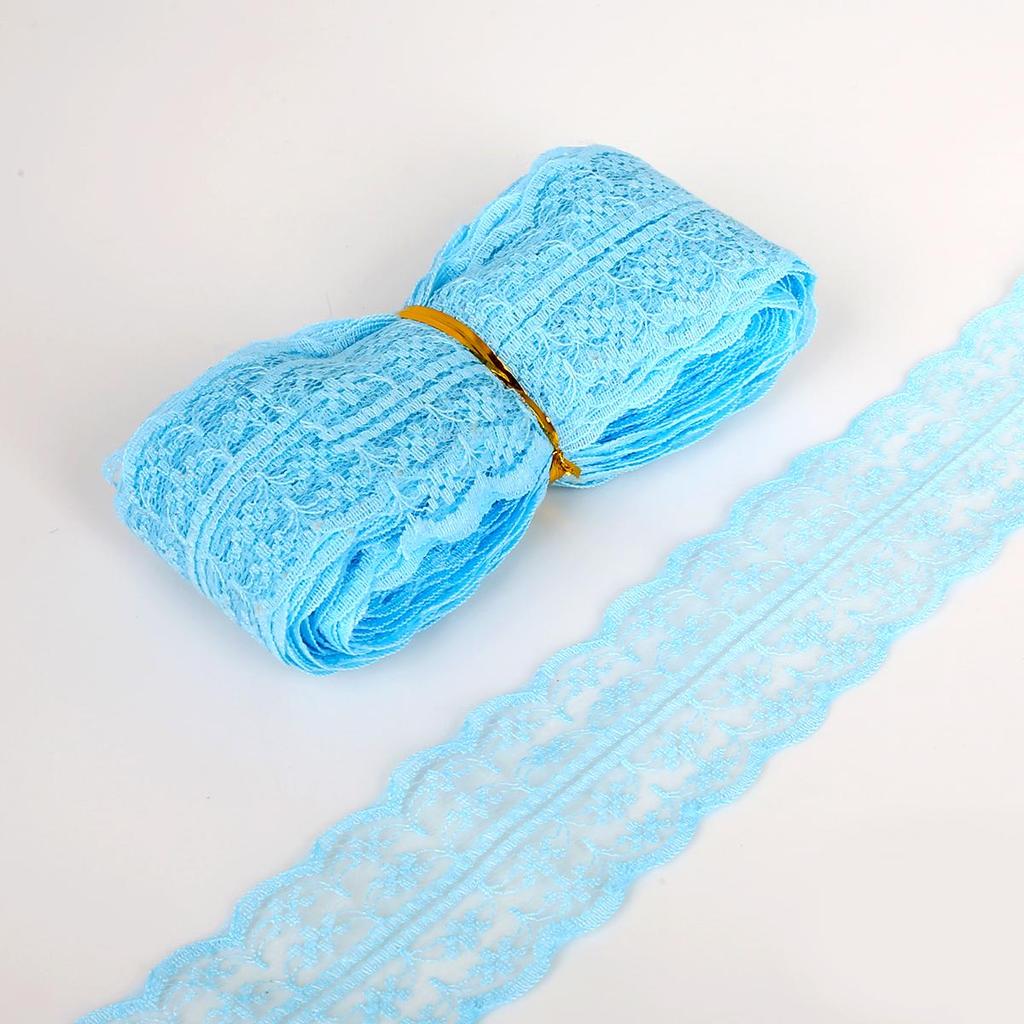 4,5 CM Nastro di Pizzo Bordino di Pizzo Tessuto Fai da Te Pizzo Ricamato Accessori da Cucito Decorazione