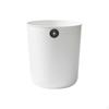 Modern Minimalist Trash Can, Rectangular Waste Bin, Home Kitchen Bathroom Office White 12L