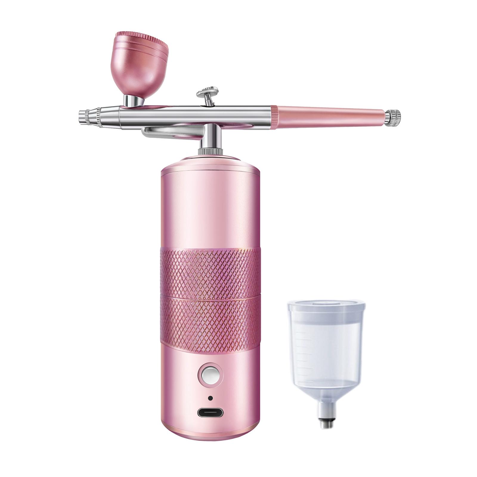 

Ручной аэрограф, набор пистолетов-распылителей, портативный беспроводной аэрограф, перезаряжаемый ручной аэрограф, набор для макияжа, украшения торта розовый