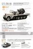Orange Hobby WWII German Army 8t with 37mm Early Complete Plastic 1/72 Sd.Kfz.7/2 Half-Track Anti-Aircraft Gun, Model, Edition, Model, G72-206