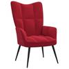 Day and Night - Day and Night Red Wine Red Velvet Relaxation Armchair