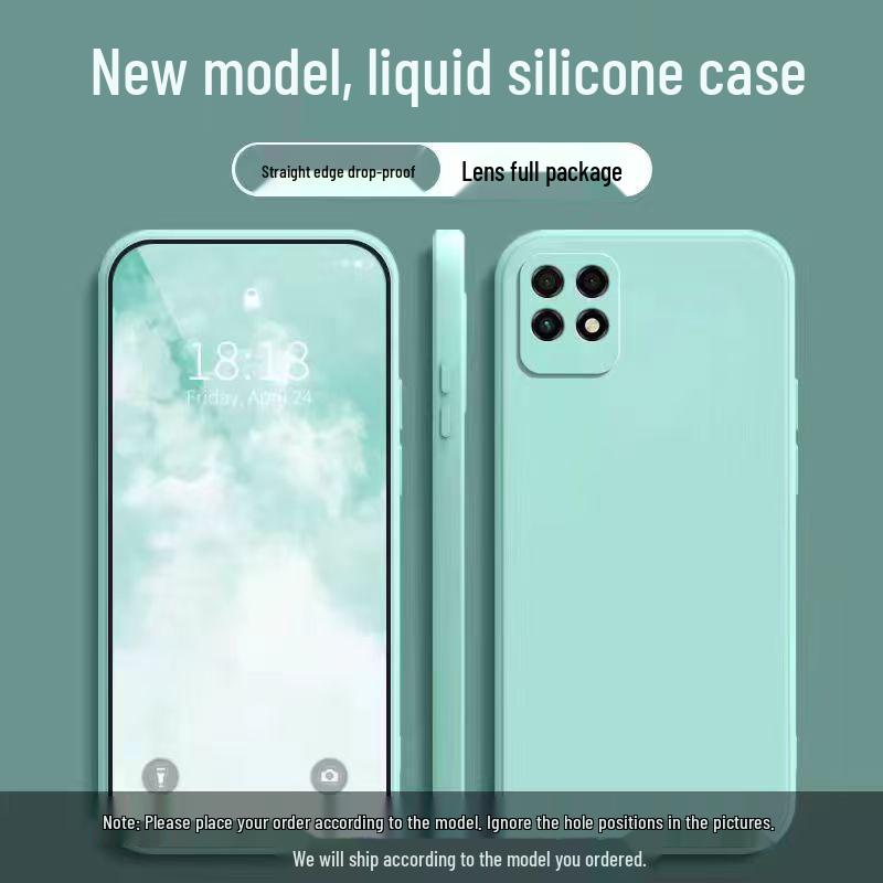 Huawei Maimang 10SE Solid Color Liquid Full Coverage Anti-Drop Soft Phone Case.