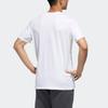 T Shirts Men's White Crew Neck Moderate Straight Fit GF3986