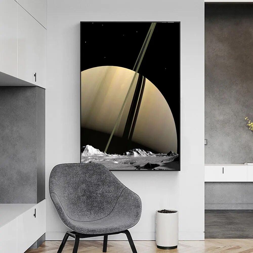 Abstract Colorful Universe Space Posters and Print Solar System Canvas Wall Painting Art Picture for Living Room Home Decor Gift No Frame