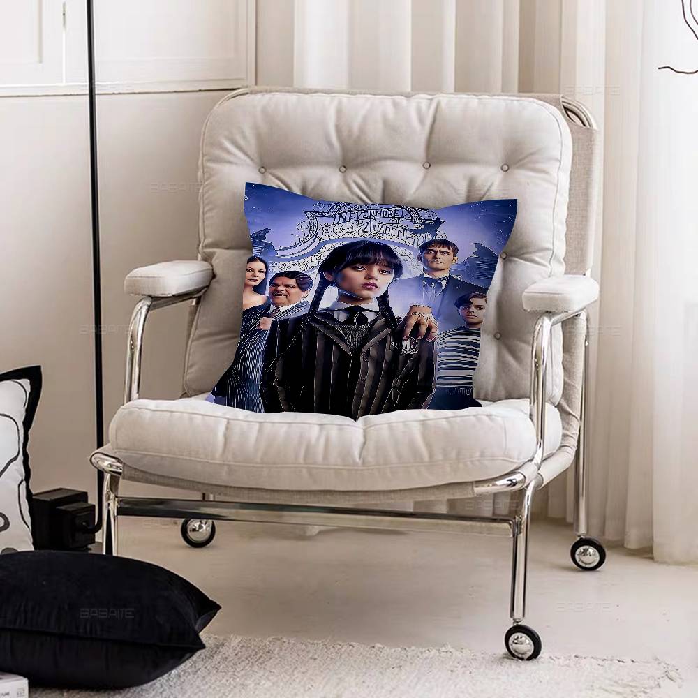 Movie W-Wednesday Cushion Cover Decorative Pillow Sofa Home Decor Case Pillow Cases