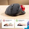 Trådlös Trackball-mus Uppladdningsbar Bluetooth-mus Ergonomisk spelmus Justerbar DPI 2.4G-möss för dator-PC