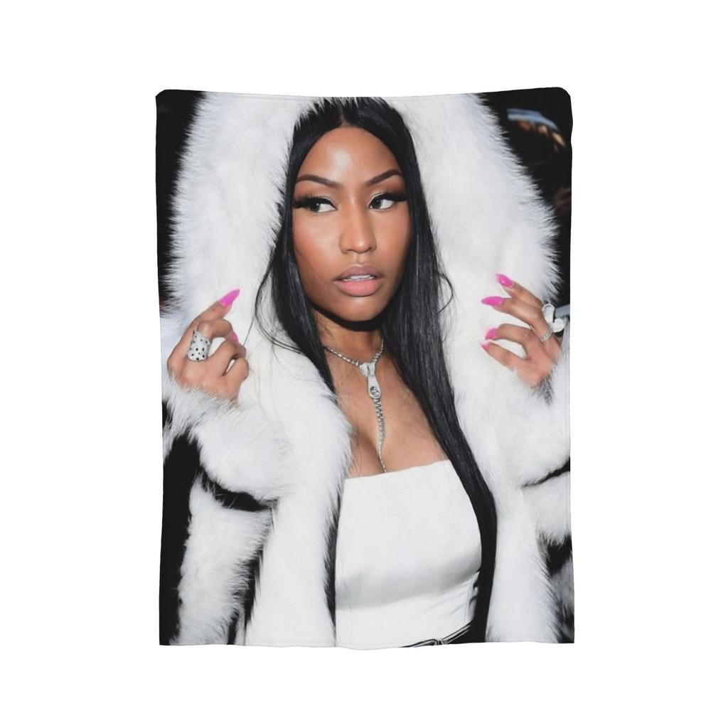 Nicki Minaj Blankets Fleece Textile Decor   Multifunction Ultra-Soft Throw Blankets for Bed Car Quilt