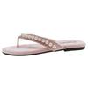 Perlen Zehensandalen Damen Zehensteg Pantoletten Ballerinas Sommer 2025 Trend Komfort Lässig Frau Elegant Sandalias Mujer