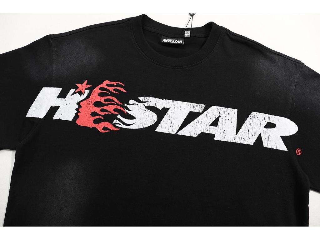 Hellstar American Streetwear Unisex Terry Sweatshirt: Trendy, Printed, and Loose Fit