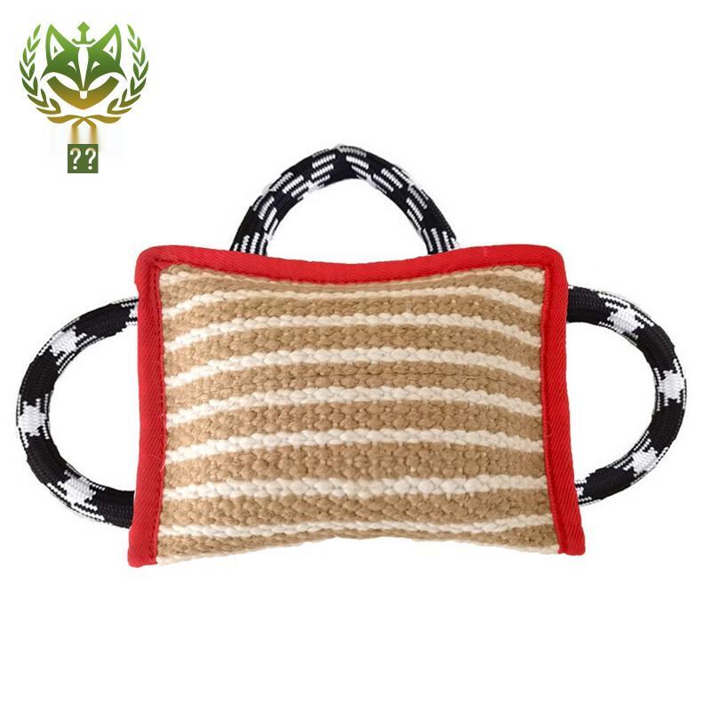 Dog Training Bite Pillow with 3 Handles One Size