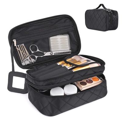 Sanfire Makeup Storage Cosmetic Multifunctional Makeup Brush Storage Wash Travel Accessories Storage Large Capacity for Travel and Business Trips