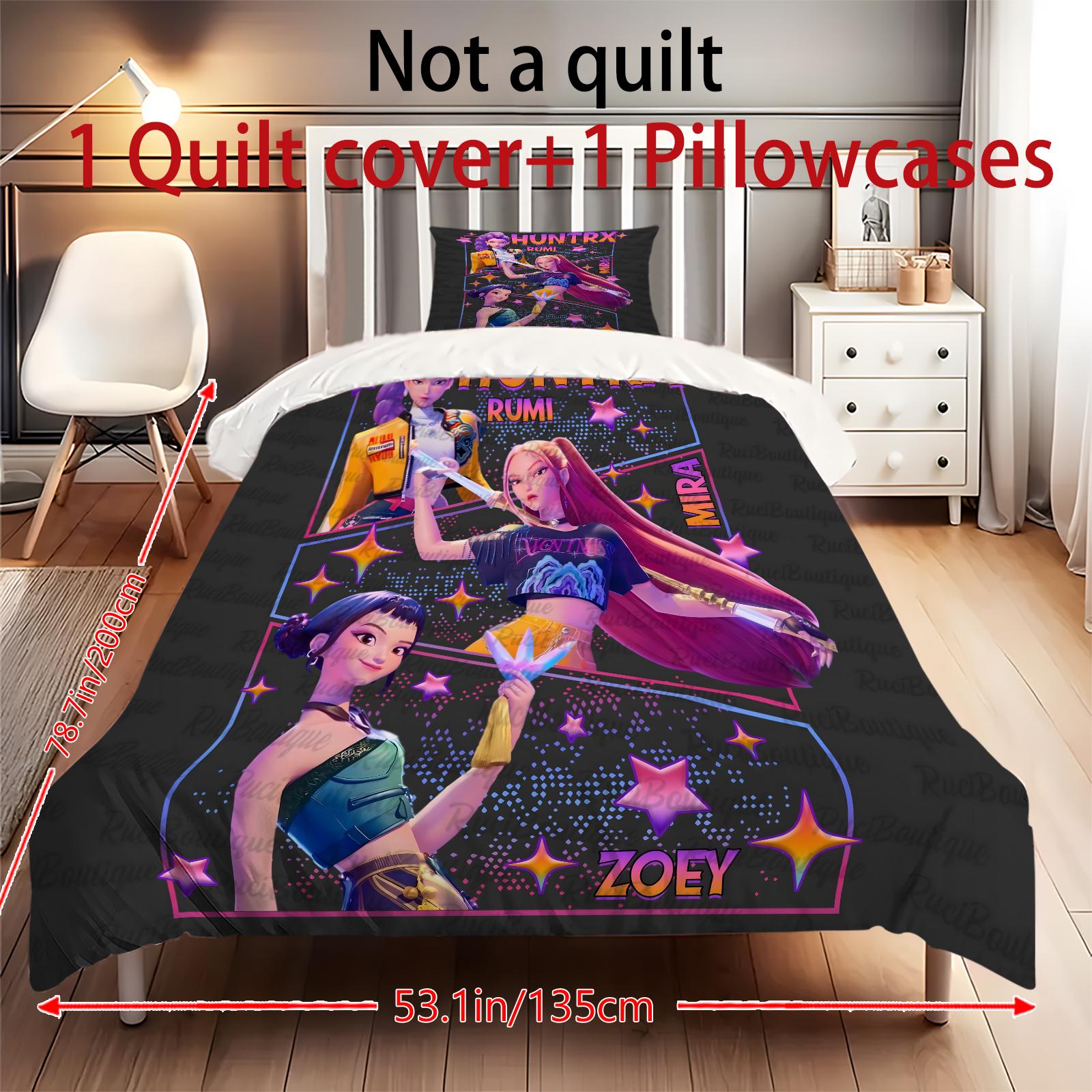 

Пододеяльник с принтом рождественских украшений. Супермягкая матовая микрофибра для двуспальной кровати. Удобный комплект с застежкой-молнией и 2 наволочками. One Size