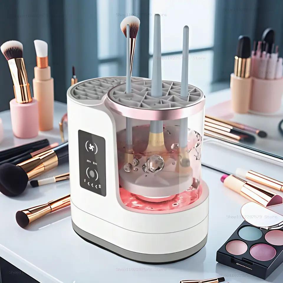Electric Makeup Brush Cleaning Machine Beauty Tool Accessories USB Charging Makeup Brush Cleaning And Dryer Valentine's Day Gift