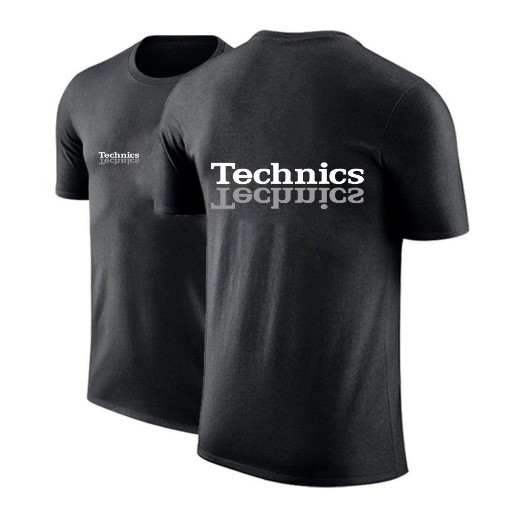 2025 Summer Unisexs Streetwear Fashion Colorful Attractive Top Technics Dj 1200 Logo Print Loose Versatile Short Sleeve Tshirt