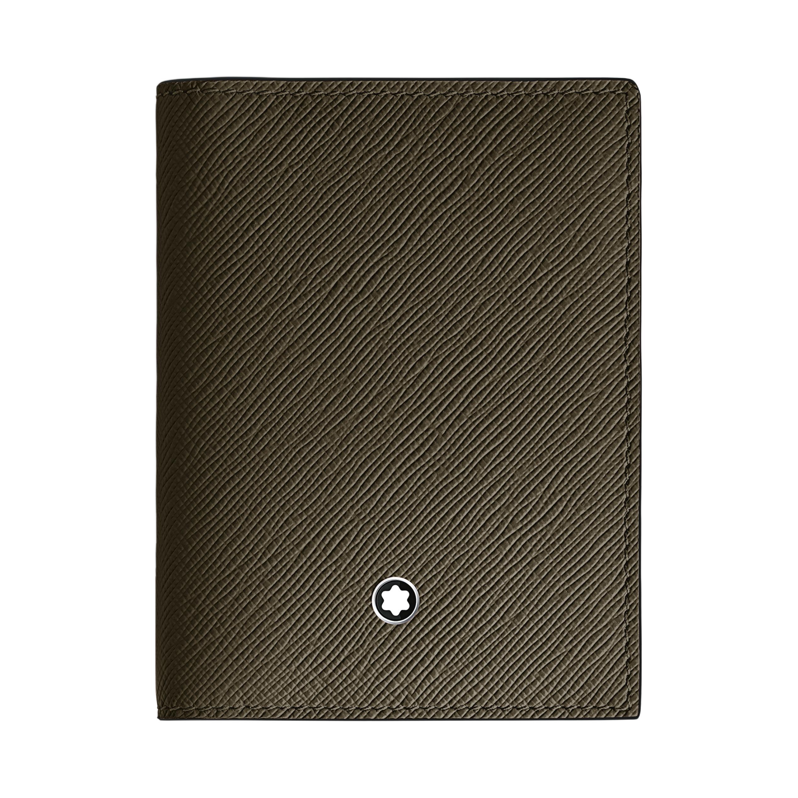 

Montblanc Meisterstück Hexagonal White Star Logo Leather Card Holder Men Card Holder Khaki MB221346 Basic Set (Bag+Dust Bag)