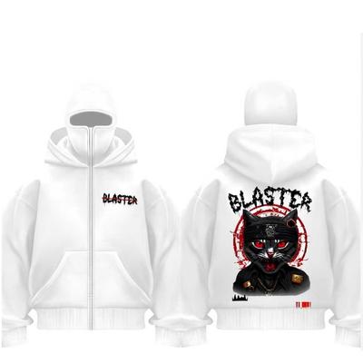 Sweat à capuche zippé pour homme Cagoule zippée BLASTER / Veste Boxy BLASTER Noir Enfant et Adulte Dernière et la plus vendue