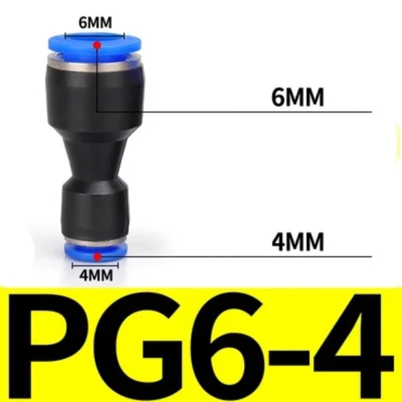 1PC PU PG Pneumatický rychlospojka Plastová hadice Vzduchová trubka 4 6 8mm 10mm 12mm 14mm 16mm Přímá Redukující plyn Rychlé připojení