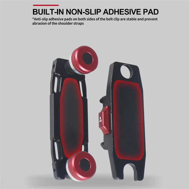 Black Camera Waist Belt Clip Quick Release Plate Mount Anti-shake Fast Switch Tool For Slr Gimbal Shoulder Strap Tripod Clamp