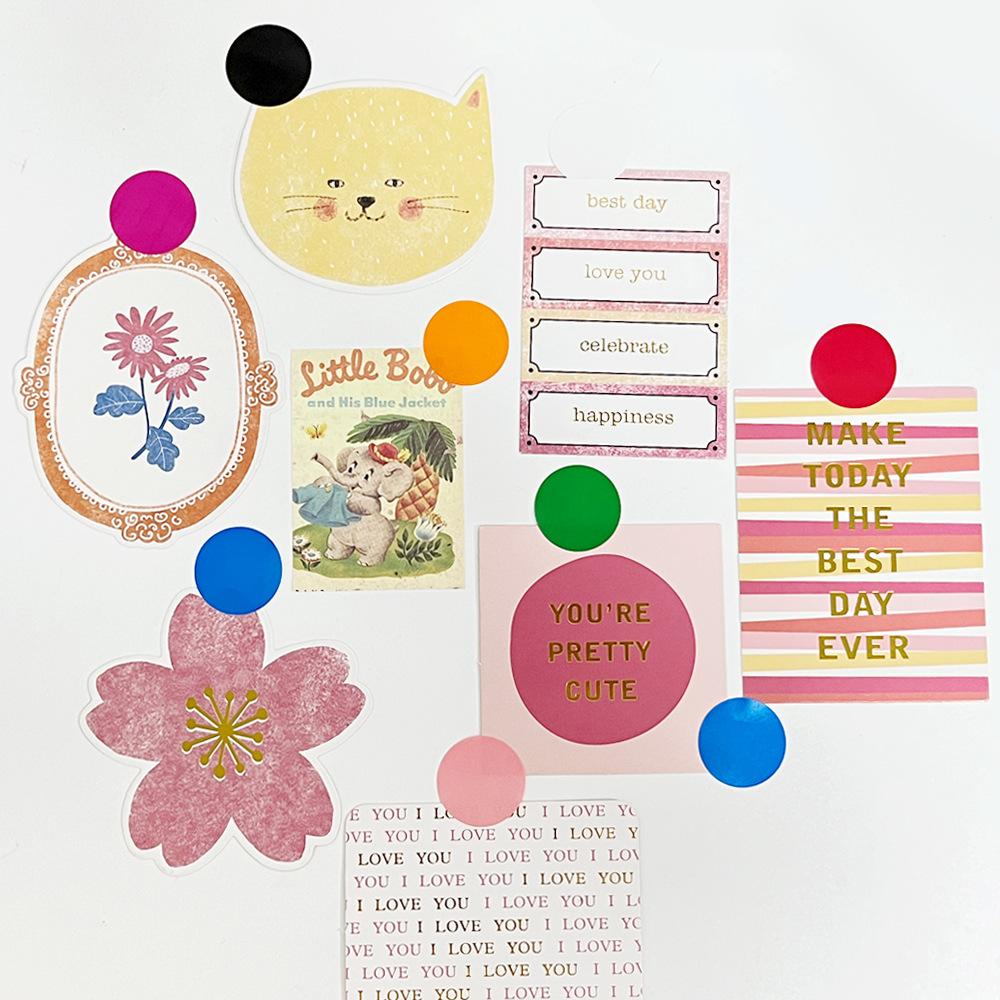 2.5cm 500 PVC Stickers Colored Circular Envelope Labels, Sealed Retail Packaging Transparent Sealing Labels