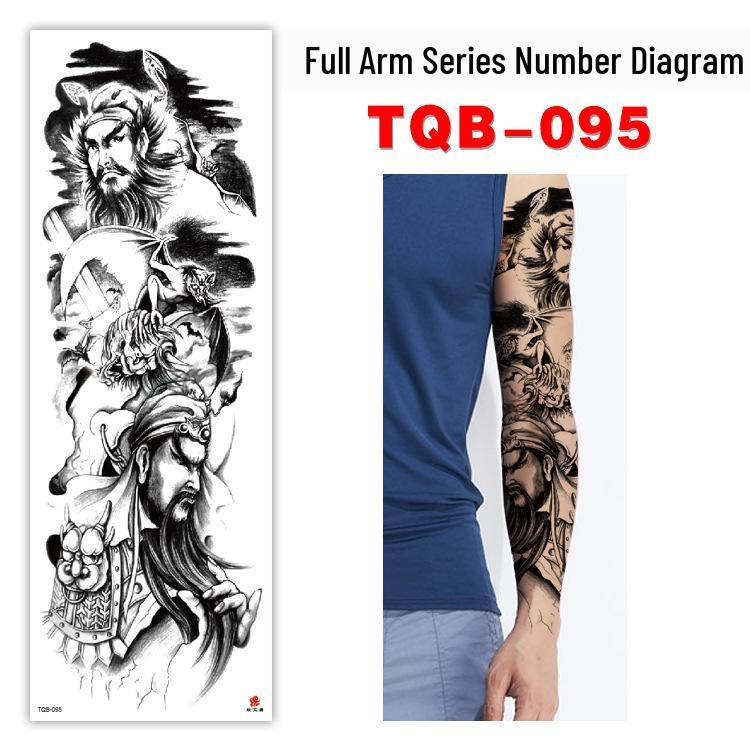 Waterproof Full Arm Customizable Big Flower Tattoo Stickers - TQB081-100