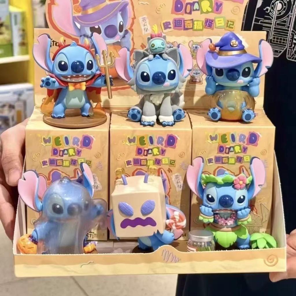 Lilo & Stitch Experiment 626 Tagebuch 2.0 Blind Box Figuren-Set - Außerirdischer Stitch Sammlerstück Action-Spielzeugfigur Schreibtischdekoration