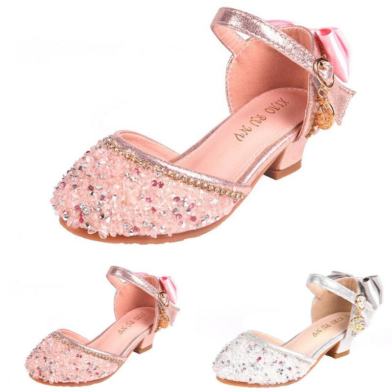 Niños Niñas Lentejuelas Bling Tacones Bajos Sandalias Princesa Vestido  Casual Fiesta Realizar Zapatos de Cristal comprar a buen precio — entrega  gratuita, reseñas reales con fotos — Joom