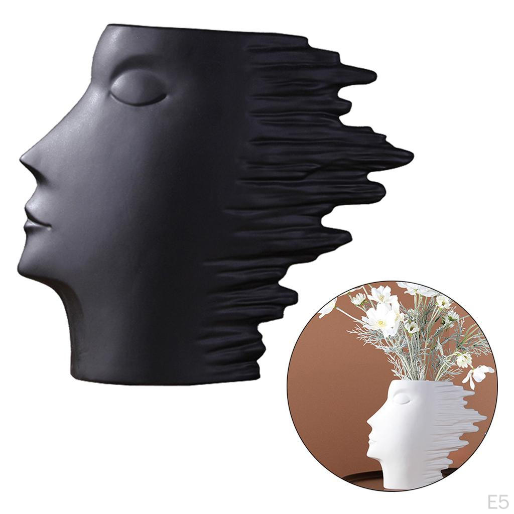 Ceramic Modern Arts Vases Minimalist Abstract Human Statue Flowers Vase Decoration Indoor Pot er for