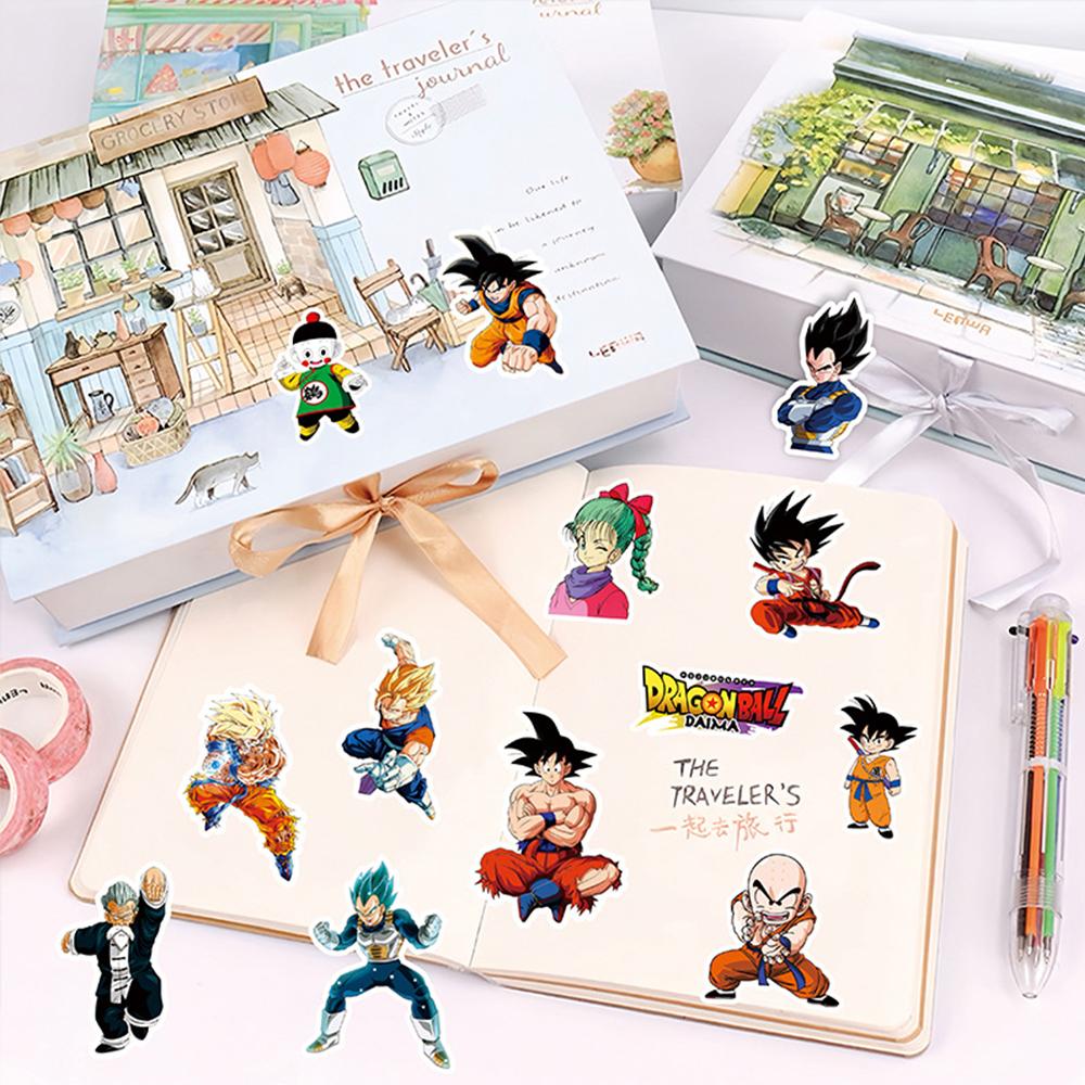 10/30/82pcs Cartoon Dragon Ball Graffiti Stickers Cool Son Goku Decals DIY Motorcycle Journal Notebook Classic Anime Sticker Toy