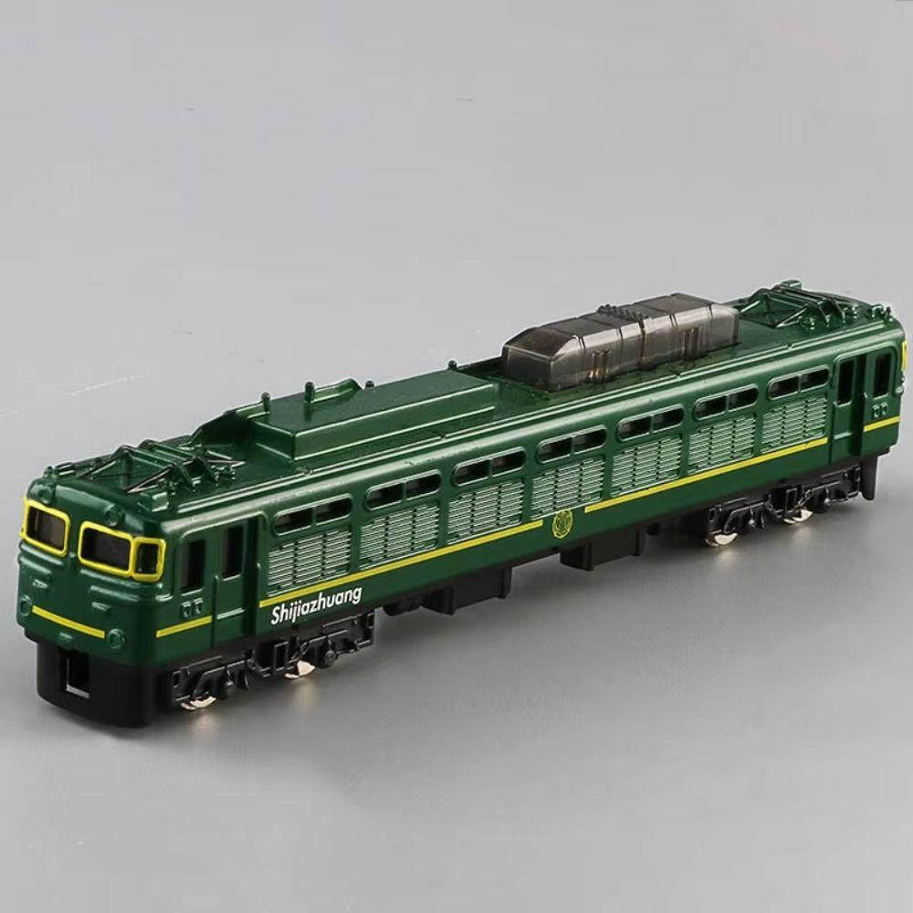 Zinc Zinc Alloy Material Simulation Train Model Nostalgic Green Retro Train Model Model Collection