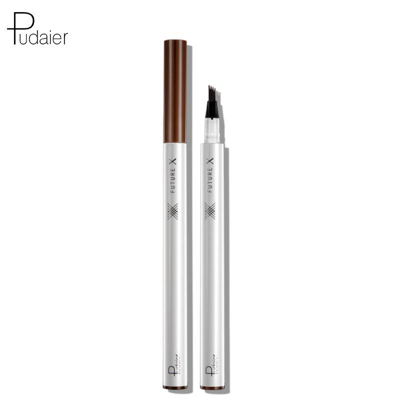 Pudaier Liquid Canister Brow Pencil Four Fork Head Color Brow Pencil Anti-splash Three-dimensional Color Wild Eyebrow Pencil