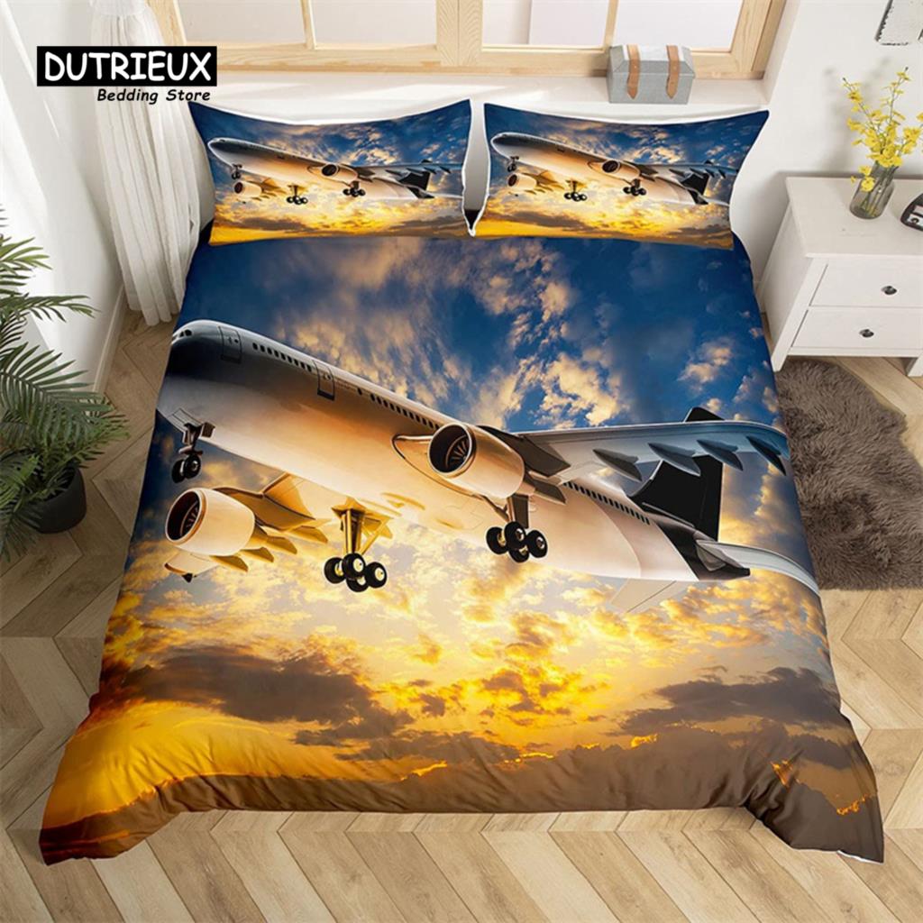 

Comfortable Stylish Pattern Duvet Cover Set With Duvet Cover And Pillowcases King Queen Twin Sizes For All Ages EU single(135x200cm)