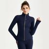 LAHN Women's Long Sleeve Quick Dry Slim Fit Yoga Jacket - Autumn/Winter Athletic Wear