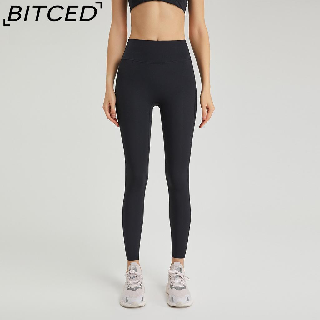 BITCED Fall Season No-Embarrassment Brushed Yoga Pants for Women High-Stretch Peach Butt Shaping Seamless Ankle Fitness Butt-Lifting Pants