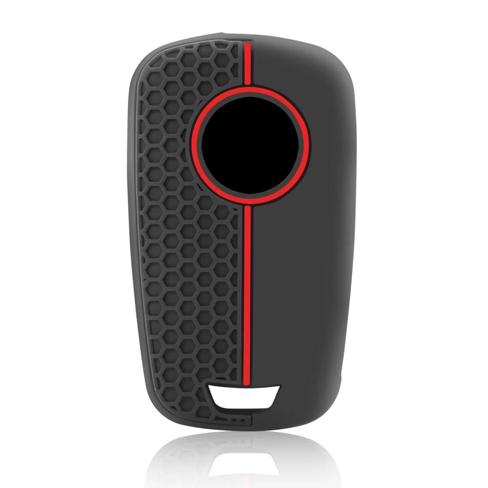 3 Knapps Silikon Bilnyckelskydd Fodral För Chevrolet Cruze Buick Opel Astra Corsa Antara Zafira Meriva Insignia Nyckelhållare