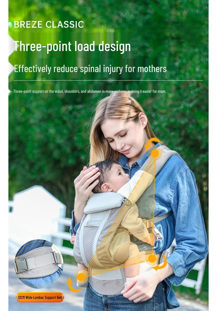 Breeze Baby Carrier: Front-Facing, Cross-Strap, All-Season, Lightweight Waist Stool in Stock