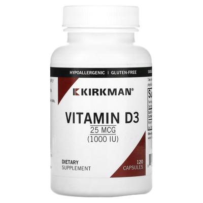 Vitamin D3, 25 Mcg (1,000 IU), 120 Capsules