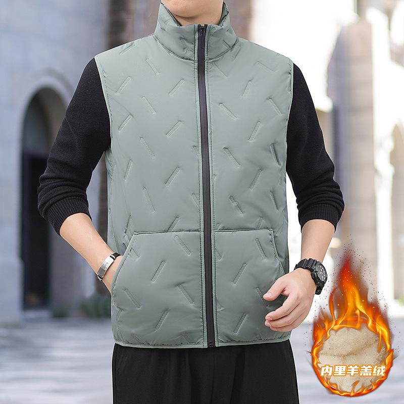 

Хлопковый жилет, жилет из овечьей шерсти, бархатный утепленный терможилет, зимний жилет для верхней одежды 5XL