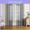 Modern Solid Color Curtain With Light Transmission Fabric For Living Room And Bedroom Decor