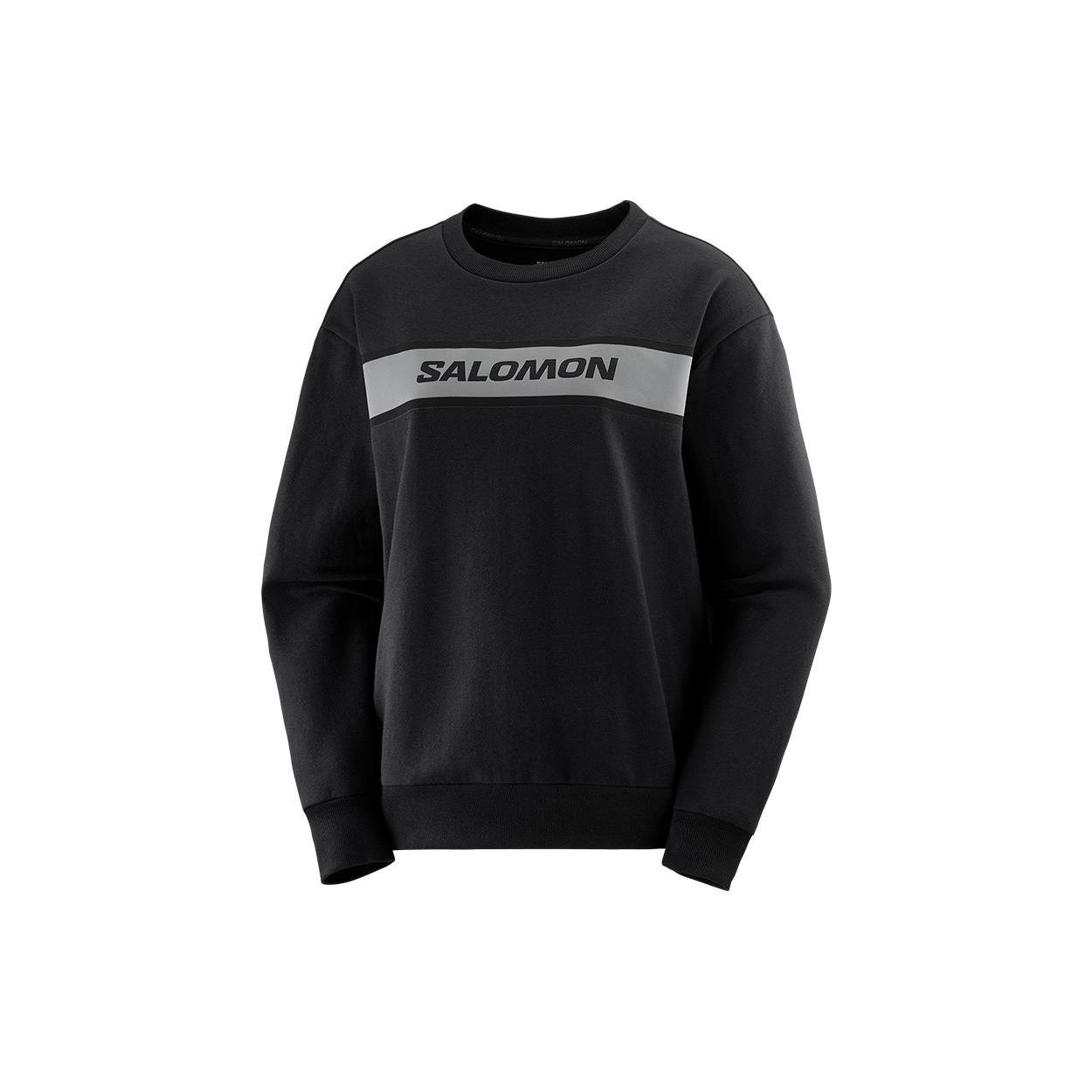 

Salomon Essential Crew Neck Sweatshirt Men Tops Deep-Black LC2028900 L