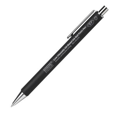 Nitoms STALOGY Low Viscosity Black Ballpoint Pen 0.7mm S5110 - Smooth Writing