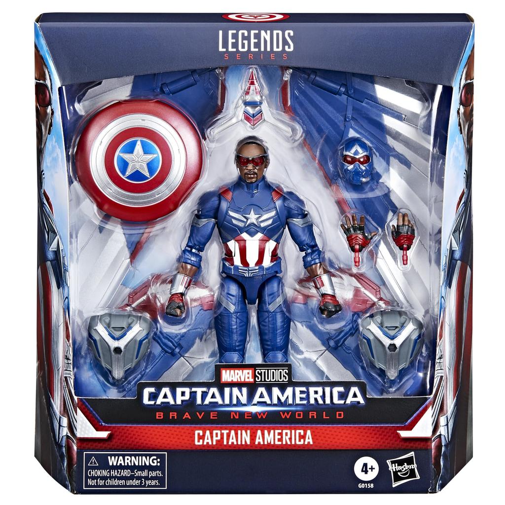 Hasbro Marvel Legends Series Captain America: Brave New World Collectible 6-inch (15cm) Deluxe Action Figure G0158, Authentic
