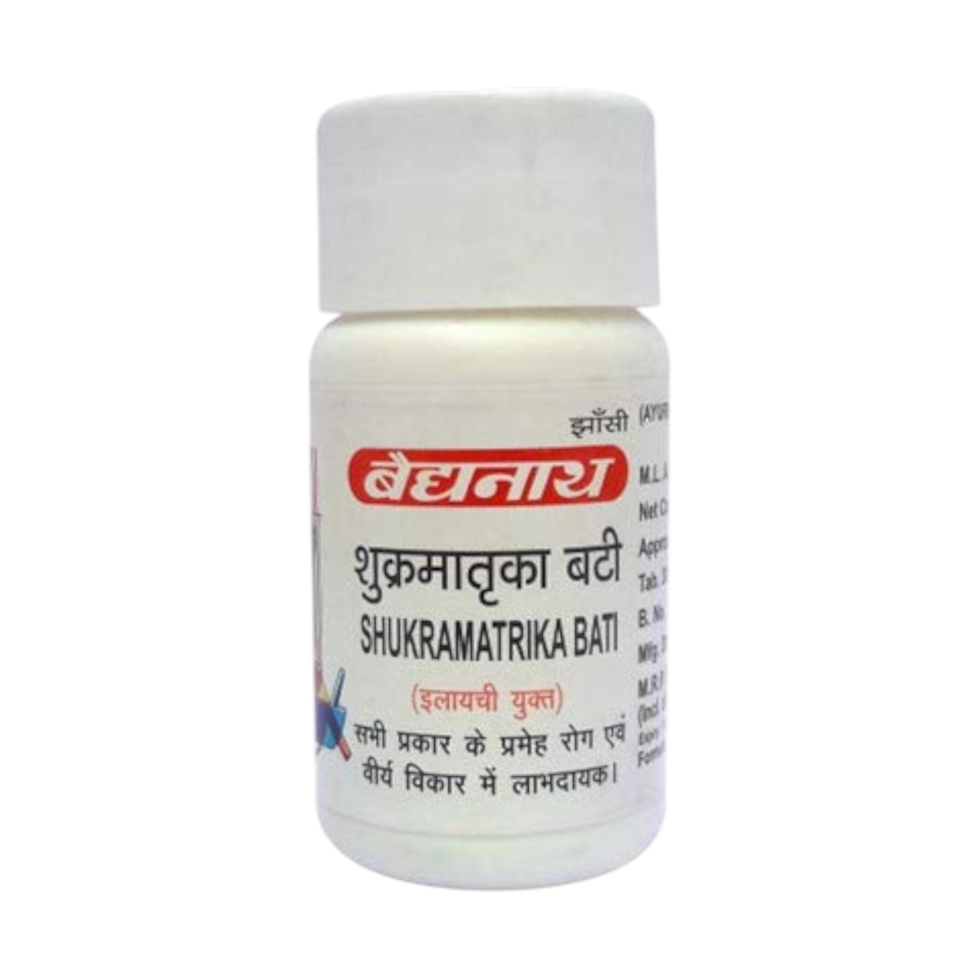 

Baidyanath Jhansi Shukramatrika Vati Herbal Tablets For Men And Women General Wellness 40 Tablets X Pack Of 2